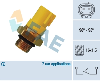 Temperature Switch, radiator fan