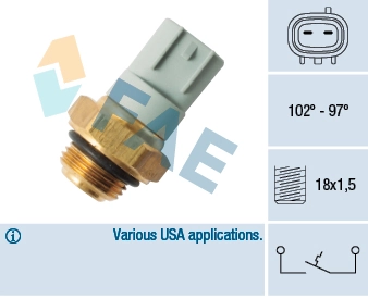 Temperature Switch, radiator fan