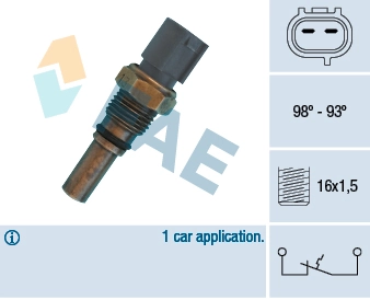 Temperature Switch, radiator fan