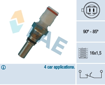Temperature Switch, radiator fan