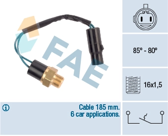 Temperature Switch, radiator fan