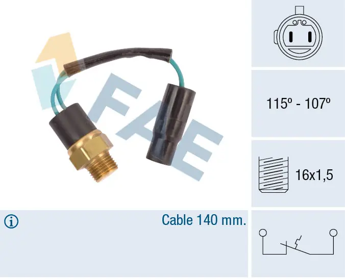 Temperature Switch, radiator fan