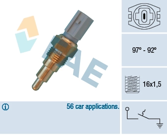 Temperature Switch, radiator fan