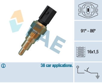 Temperature Switch, radiator fan