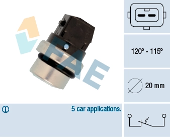 Temperature Switch, radiator fan