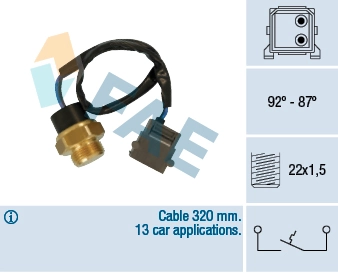 Temperature Switch, radiator fan