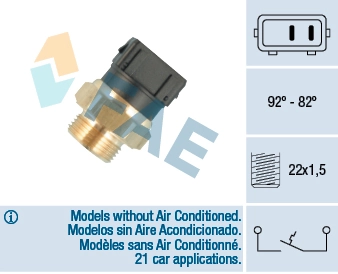 Temperature Switch, radiator fan