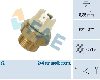 Temperature Switch, radiator fan