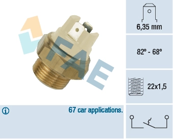 Temperature Switch, radiator fan