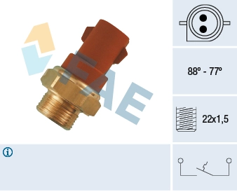 Temperature Switch, radiator fan