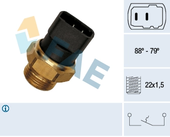 Temperature Switch, radiator fan