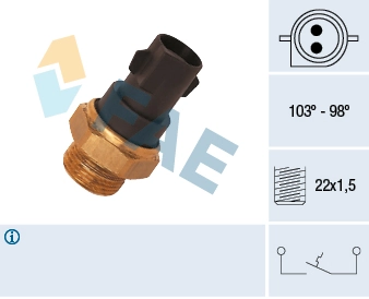Temperature Switch, radiator fan