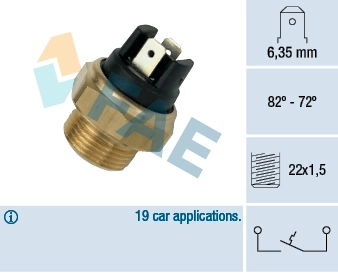 Temperature Switch, radiator fan