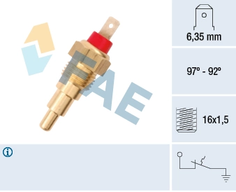 Temperature Switch, radiator fan