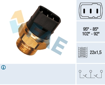 Temperature Switch, radiator fan