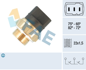 Temperature Switch, radiator fan