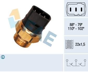 Temperature Switch, radiator fan