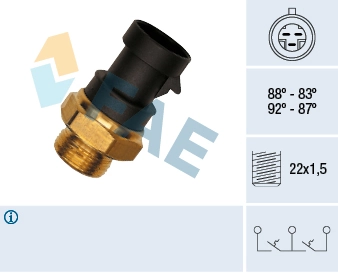 Temperature Switch, radiator fan