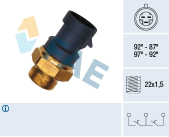 Temperature Switch, radiator fan