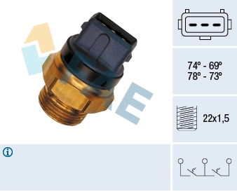 Temperature Switch, radiator fan