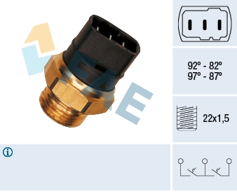 Temperature Switch, radiator fan