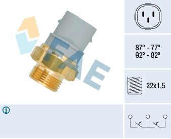 Temperature Switch, radiator fan