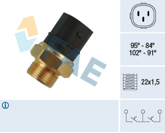 Temperature Switch, radiator fan