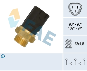 Temperature Switch, radiator fan