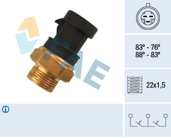 Temperature Switch, radiator fan