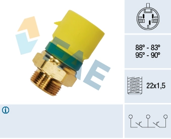 Temperature Switch, radiator fan