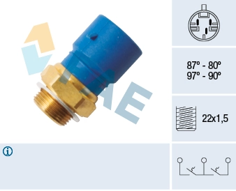 Temperature Switch, radiator fan