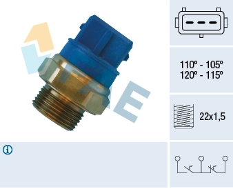 Temperature Switch, radiator fan