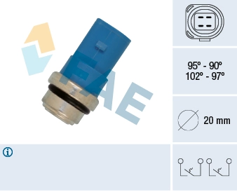 Temperature Switch, radiator fan
