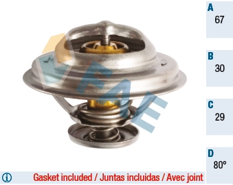 Thermostat, coolant