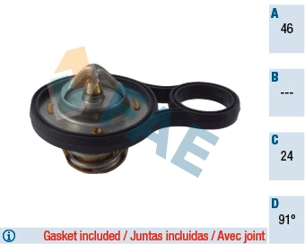 Thermostat, coolant