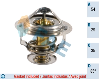 Thermostat, coolant