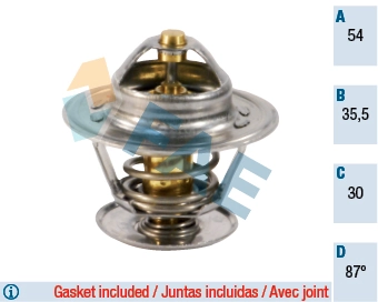 Thermostat, coolant