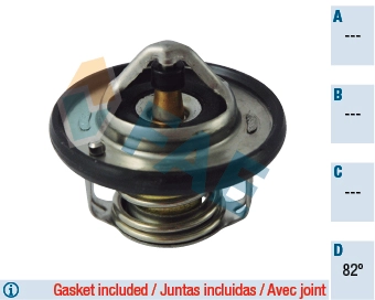 Thermostat, coolant