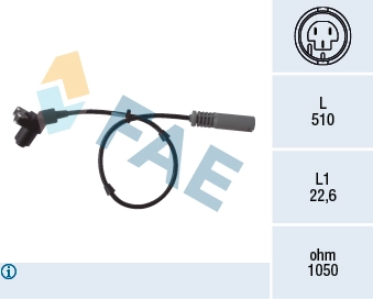 Sensor, wheel speed