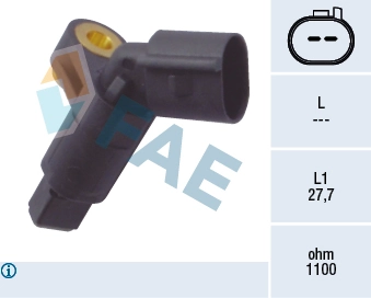 Sensor, wheel speed