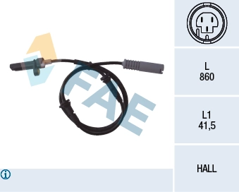 Sensor, wheel speed