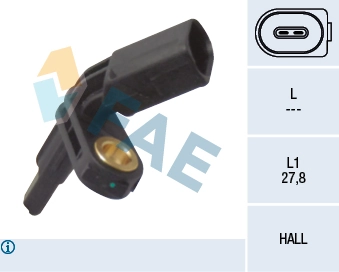 Sensor, wheel speed