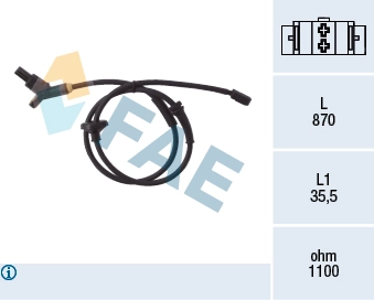 Sensor, wheel speed