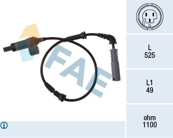 Sensor, wheel speed