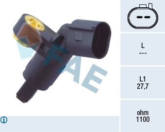 Sensor, wheel speed