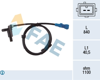 Sensor, wheel speed