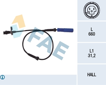 Sensor, wheel speed