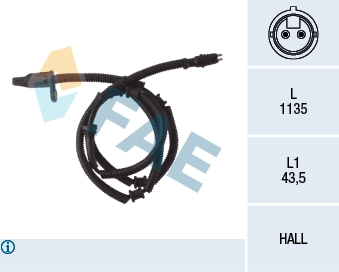 Sensor, wheel speed