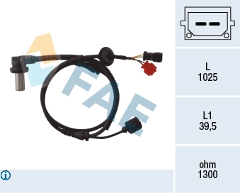 Sensor, wheel speed