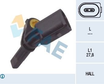 Sensor, wheel speed